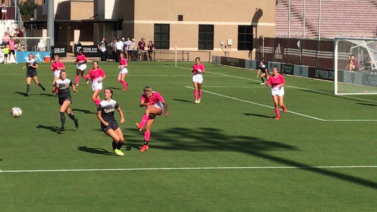 Perfect Sunday: family + Aggie soccer team winning!