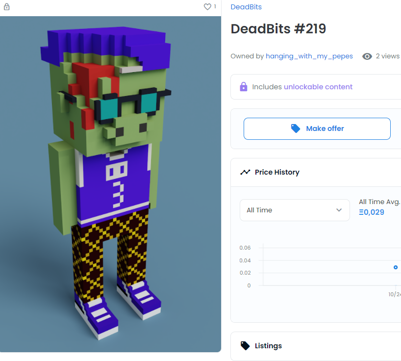 DeadGangNFT's tweet photo. 💀 DeadBits - SOLD!!! 🎉 @opensea 💀
https://t.co/UD7oYHeLh9

#nft #nfts #nftart #cryptoart #sold #meebits 
#deadbits #cryptoartist #nftartist #Sales #OpenSeaNFT #opensea https://t.co/OQYrtT089v