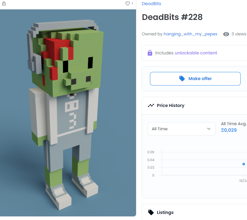 DeadGangNFT's tweet photo. 💀 DeadBits - SOLD!!! 🎉 @opensea 💀
https://t.co/UD7oYHeLh9

#nft #nfts #nftart #cryptoart #sold #meebits 
#deadbits #cryptoartist #nftartist #Sales #OpenSeaNFT #opensea https://t.co/OQYrtT089v