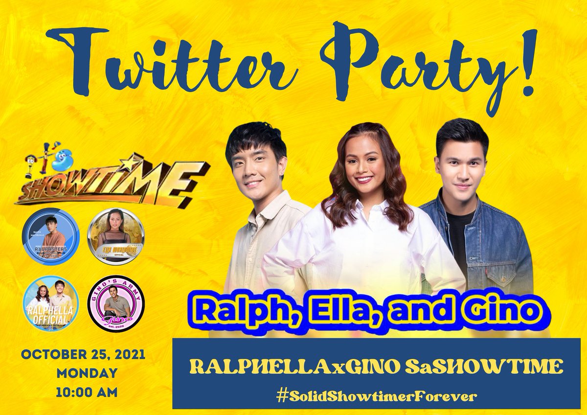 RalphstersOFC's tweet photo. Twitter party starts now!

No Emojis
No Double Tagging
No Numbers (must in words)
No All Caps

Requotes with three words
Fresh tweets
Engage to big accounts
Tweets with phothos related to tagline must required
ReQuotes
Retweets
Replies

RALPHELLAxGINO SaSHOWTIME
#RalphMalibunas https://t.co/0GTFjiz5F4