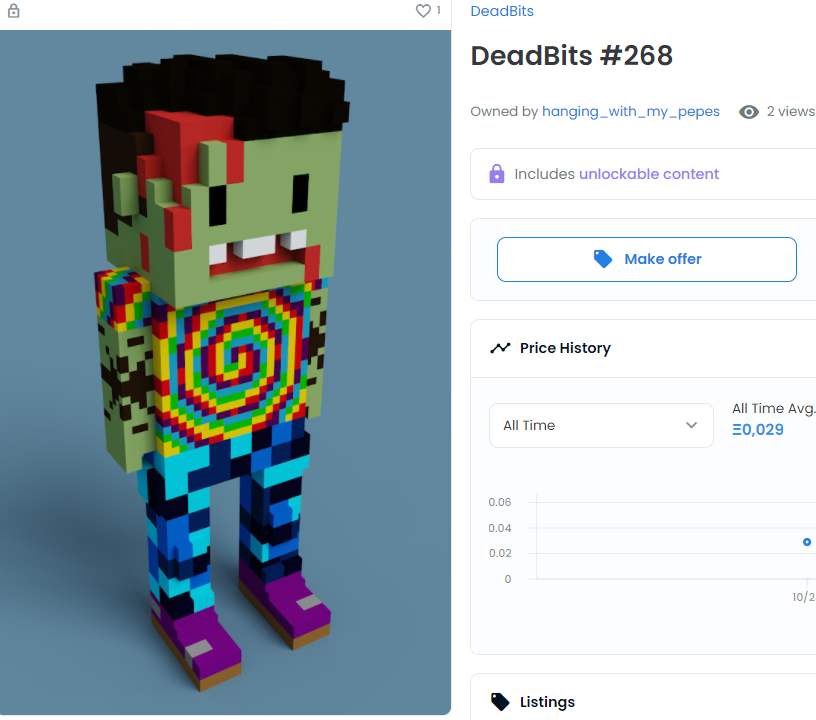 DeadGangNFT's tweet photo. 💀 DeadBits - SOLD!!! 🎉 @opensea 💀
https://t.co/UD7oYHeLh9

#nft #nfts #nftart #cryptoart #sold #meebits 
#deadbits #cryptoartist #nftartist #Sales #OpenSeaNFT #opensea https://t.co/67WqWCGaep