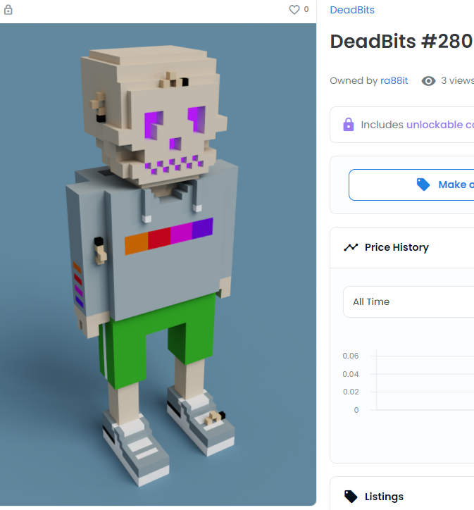 DeadGangNFT's tweet photo. 💀 DeadBits - SOLD!!! 🎉 @opensea 💀
https://t.co/UD7oYHeLh9

#nft #nfts #nftart #cryptoart #sold #meebits 
#deadbits #cryptoartist #nftartist #Sales #OpenSeaNFT #opensea https://t.co/67WqWCGaep