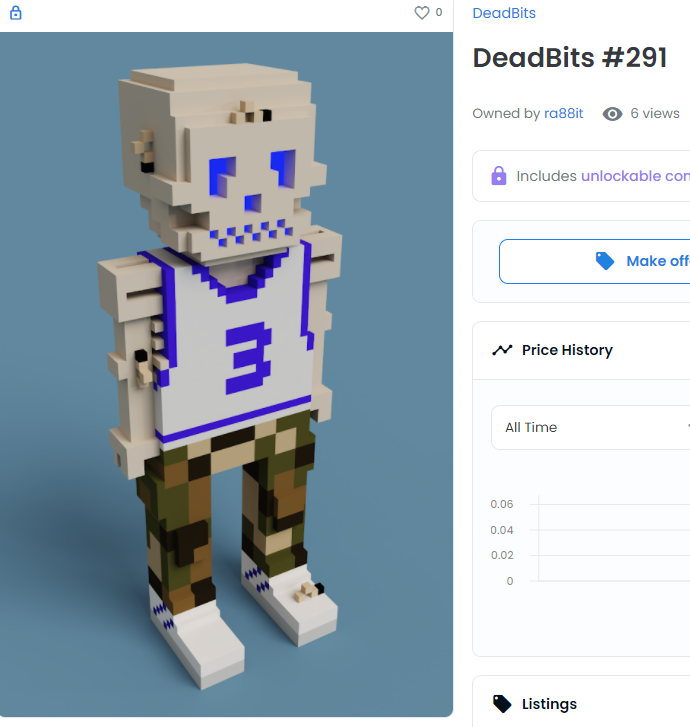 DeadGangNFT's tweet photo. 💀 DeadBits - SOLD!!! 🎉 @opensea 💀
https://t.co/UD7oYHeLh9

#nft #nfts #nftart #cryptoart #sold #meebits 
#deadbits #cryptoartist #nftartist #Sales #OpenSeaNFT #opensea https://t.co/LJZNWFX36T