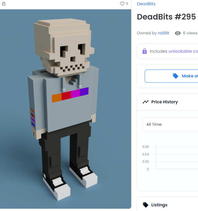DeadGangNFT's tweet photo. 💀 DeadBits - SOLD!!! 🎉 @opensea 💀
https://t.co/UD7oYHeLh9

#nft #nfts #nftart #cryptoart #sold #meebits 
#deadbits #cryptoartist #nftartist #Sales #OpenSeaNFT #opensea https://t.co/LJZNWFX36T