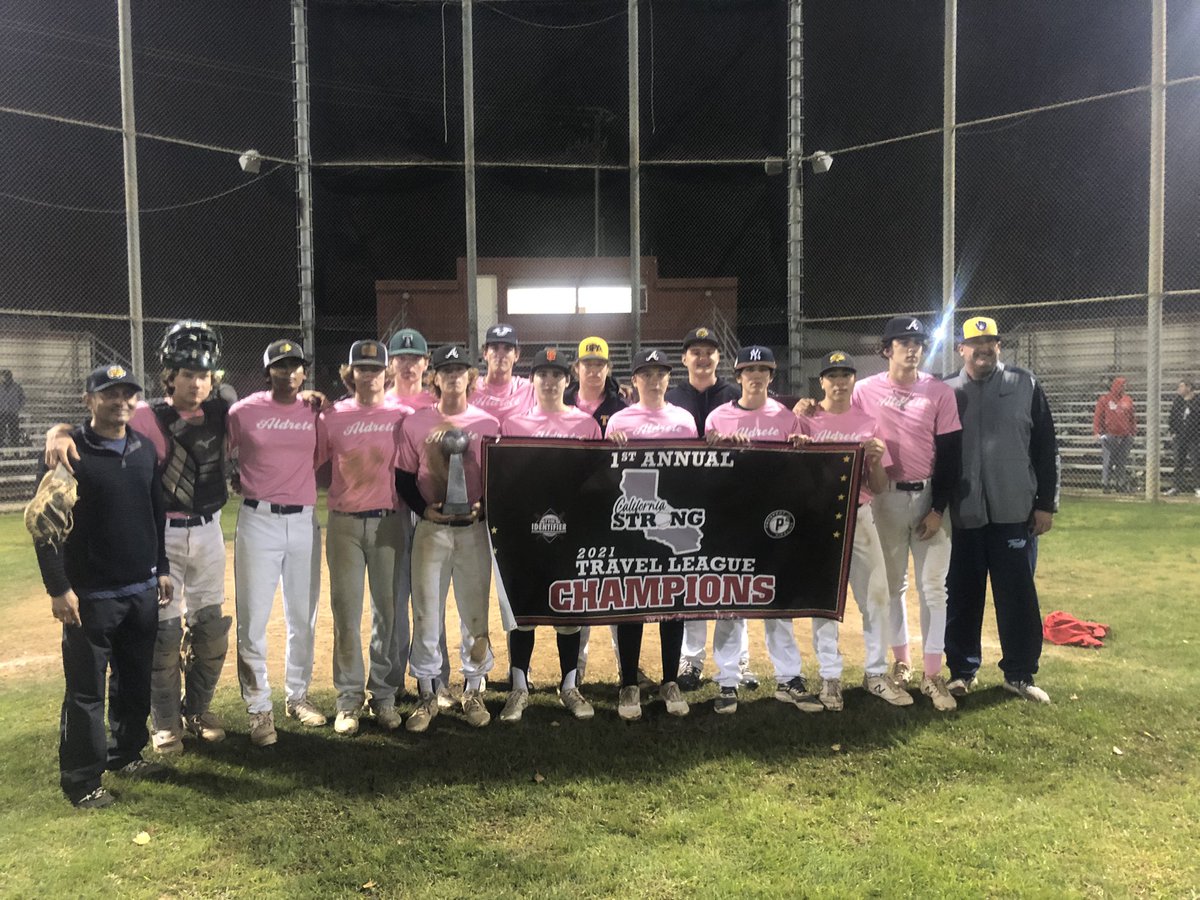 Congratulations to Coach Jason Birdsong of Aldrete Blue of San Luis Obispo for winning the California Strong 2021 Travel League Championship Tournament over the Indian Outlaws of Santa Maria here at Elks Field in Santa Maria.

The final score:

Aldrete Blue-4
Indian Outlaws-2