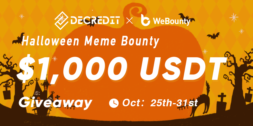 webounty_io's tweet photo. #NewBountyOnline

🎁1,000 $USDT | 7 Days
👉Link:https://t.co/SGOSOMrcv1
⏰Period: 25th to 31st on  Oct. (UTC)

💰30 USDT for 3 lucky guys
✅RT &amp; Like &amp; Follow @webounty_io @DeCredit001 
📲Join https://t.co/U2GEEaPOzw
😍Tag 3 friends &amp; Comment your TRC20 address https://t.co/qwF1kbSgaC