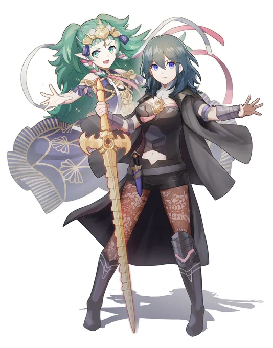 #今年も残りわずかなので今年一番伸びた絵を貼る見た絵描きさんも強制でやる 
先生とソティス様! 