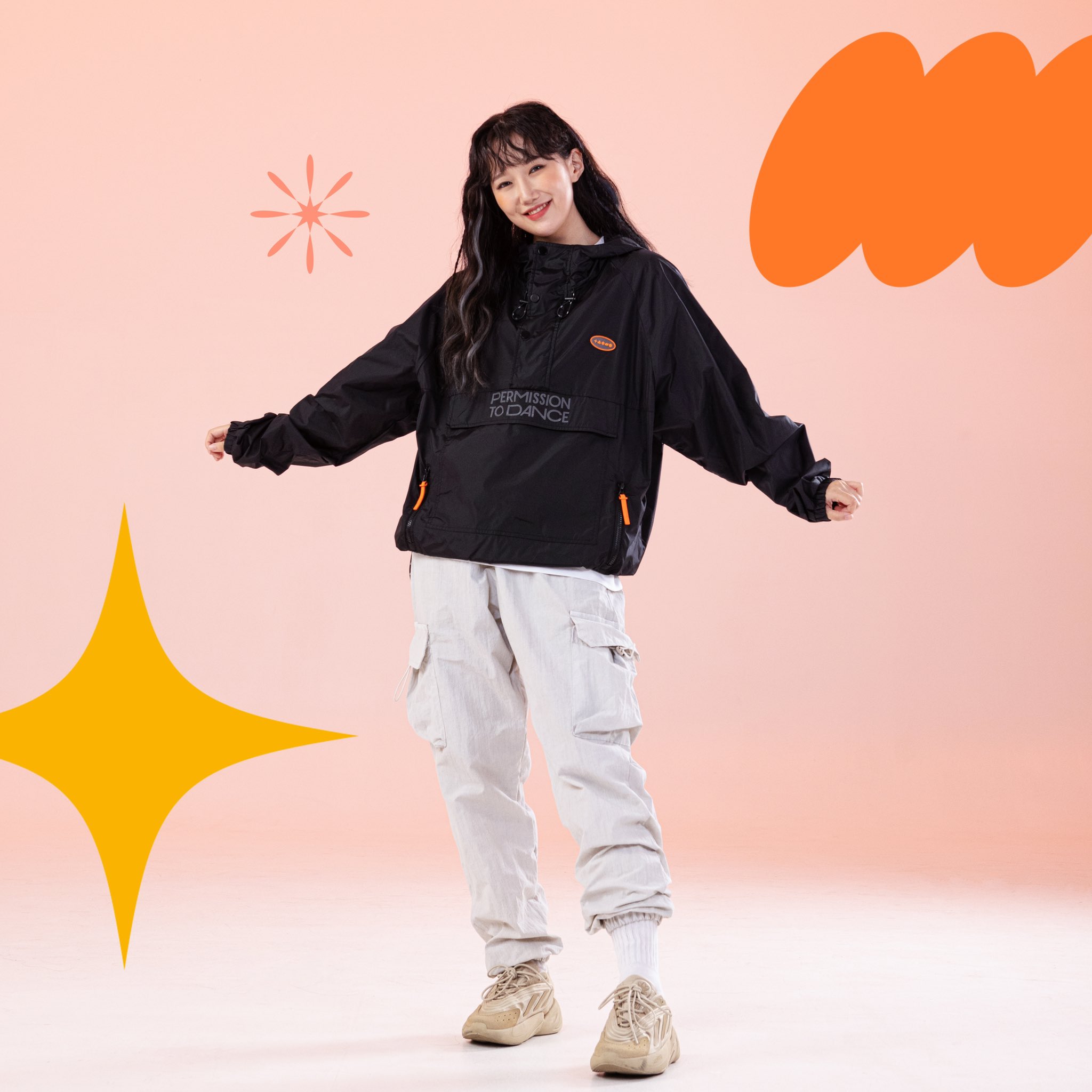 PERMISSION TO DANCE ON STAGE - SEOUL] ZIP-UP HOODIE (navy