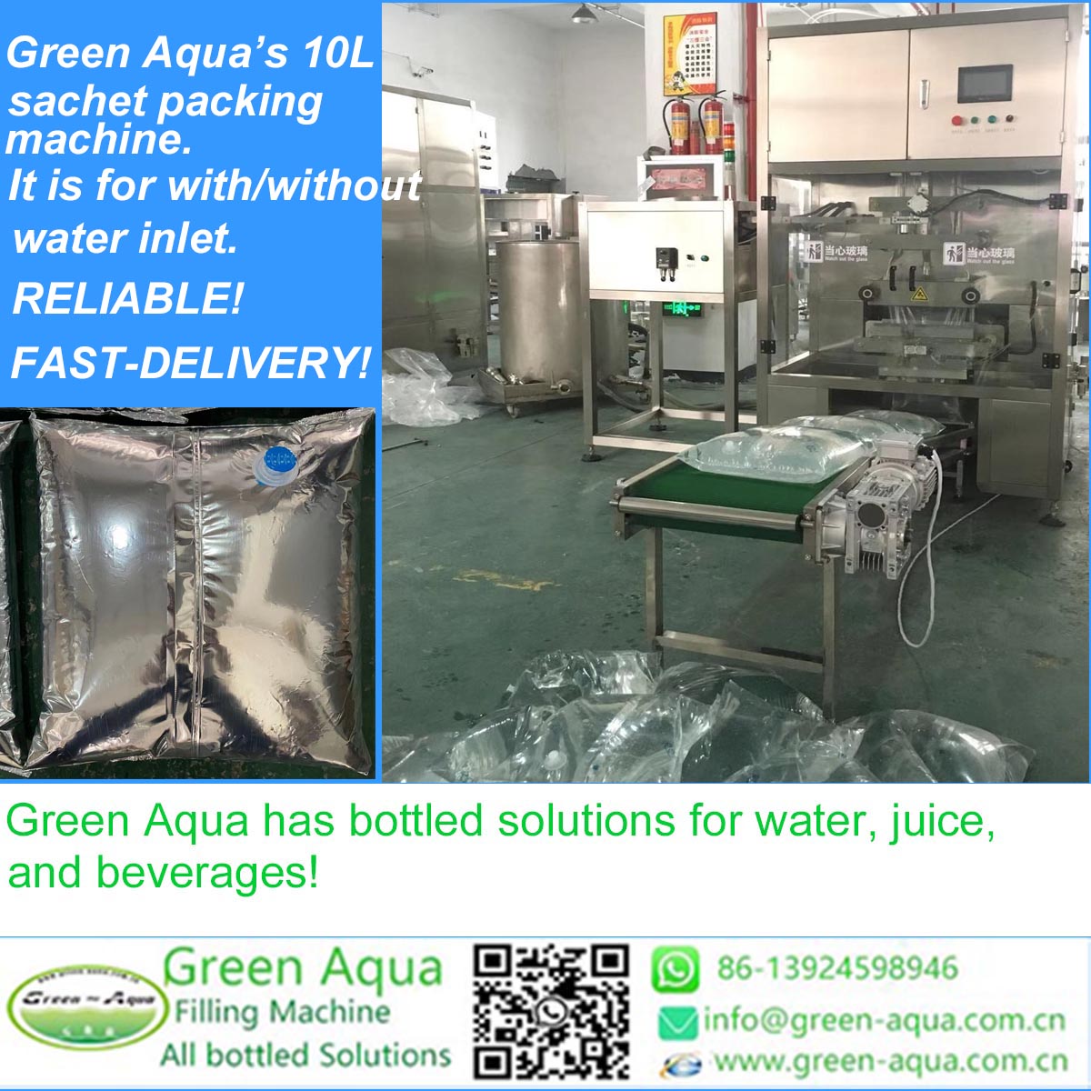 aqua_bottling's tweet image. Except for the small plastic bag, Green Aqua has a bagged solution for plastic bags from 3-20L.
Get an inquiry:86-13924598946(Whatsapp)
#sachet
#sachetpacking
#filling