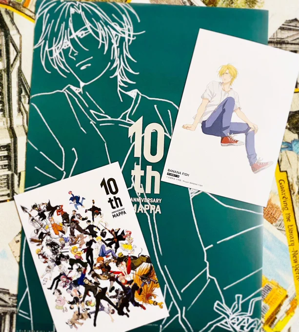 原稿修羅場だけどアッシュのポスカ欲しくてMAPPA展行ってきた!展示も林さんの絵も素晴らしかった…!!入った時にBFのOPが流れててテンション上がったけどその後の展示で最終回ラストが流れてて泣いた😭あとうちだくんのコメントが最高すぎた…アッシュを演じてくれて本当にありがとう…!!! 