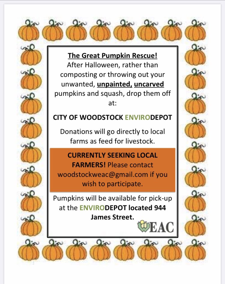 Looking for local Oxford farms that would like to participate! 

Contact woodstockweac@gmail.com