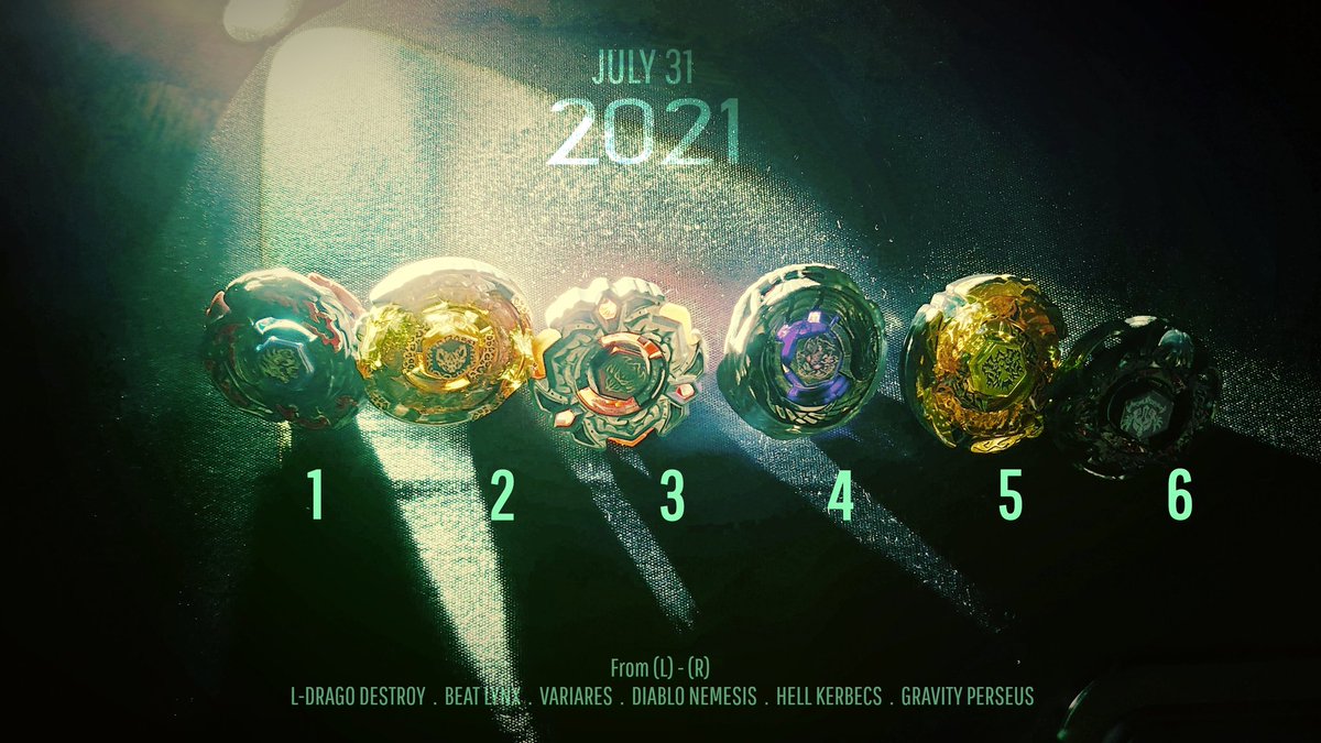 projectbeyblade's tweet photo. 🎃 HALLOWEEN BATTLE 🎃

Vote by COMMENTING below the number of the Beyblade you wish to see Battle! 

#beyblade #BeybladeBurst #takaratomy #hasbro #toys #halloween2021 #anime #poll #youtube #beyblades #pokemon #japan https://t.co/XG4ueFbhNX