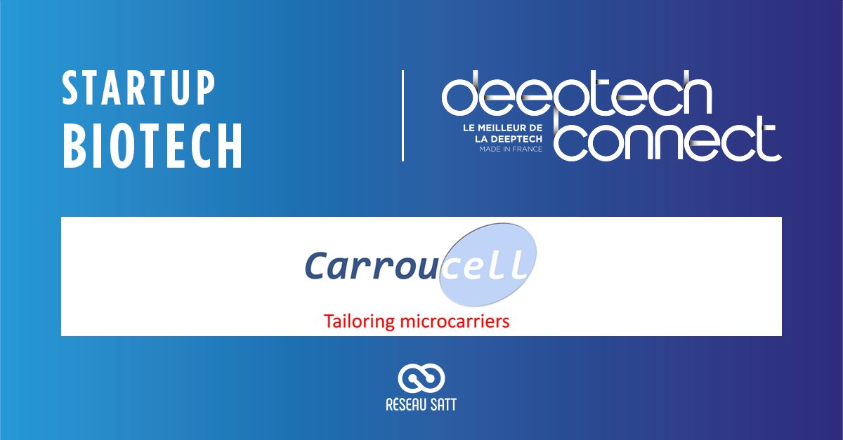 ReseauSATT's tweet photo. 🔸 STARTUP #DeepTechConnect 🔸
#Carroucell met sur le marché la nouvelle génération de supports de culture (microporteurs) destinés à la démocratisation de la culture cellulaire en massse. @LINKSIUM_
➡ https://t.co/kS86cCrGUN https://t.co/D68n3BuIbX