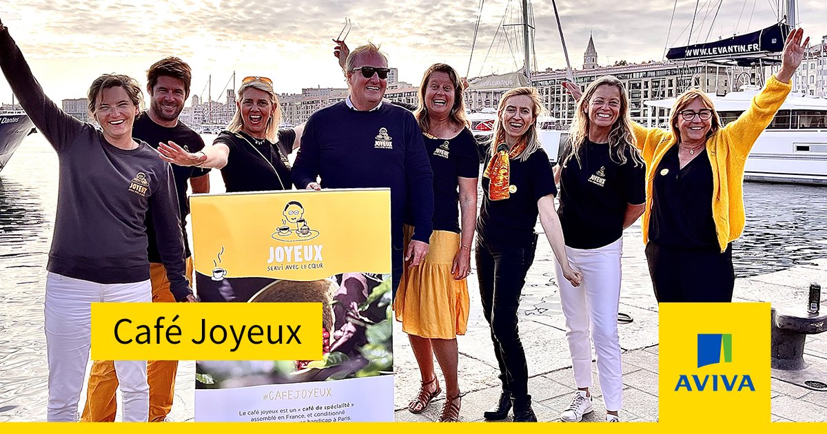 LFAbeilleAssur's tweet photo. [#SEEPH2021] un nouveau @cafejoyeux ouvrira bientôt ses portes à Marseille 🥳 ! Cette chaîne de cafés-restaurants solidaires agit pour l’#Inclusion professionnelle des personnes en situation de #Handicap. Une initiative soutenue par #LaFabriqueAviva ! 👉 https://t.co/7ygpg9hhGl https://t.co/BVbVFeCwj0