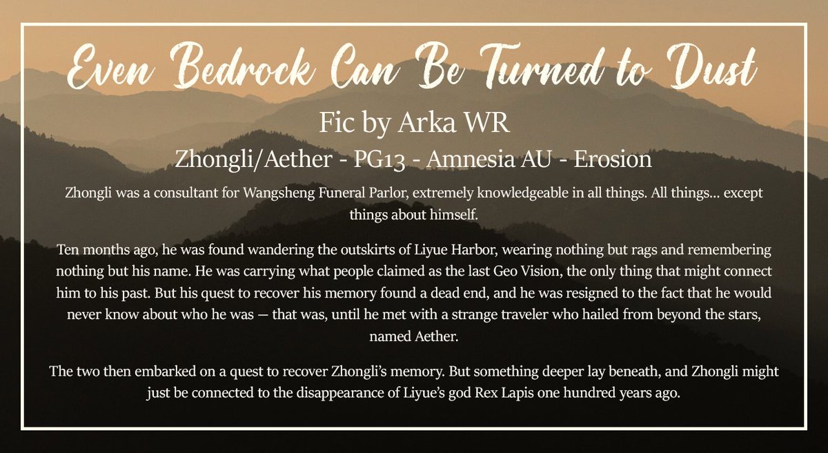 arkadraws's tweet photo. My fic for @const_bang and a collaboration with @zaaychik

Rating: T
Ship: #zhongther #鍾空 

https://t.co/1mBYCnB0wH

#GenshinImpact #原神 https://t.co/G2OnVYvkZQ