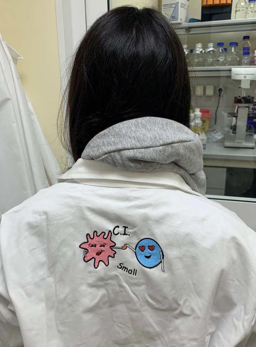 Brand new personalized lab coats for cellular immunology group!