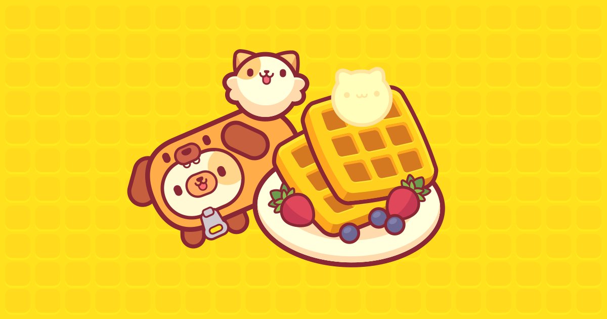 Have you visited Breakfastburg yet? 

We think it's waffle-y cute! 
(=^ェ^=) 

#piffle #breakfasttime
