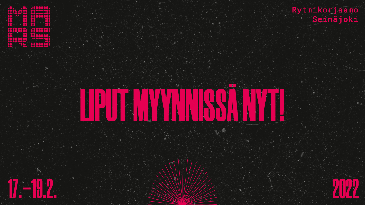 MARSin #EarlyBird -hintaiset seminaariliput ovat myynnissä nyt! Rekisteröidy osoitteessa marsfestivaali.fi Musiikin ammattilaistapahtuma ja talvifestivaali Seinäjoella 17.-19.2.2022! #MARS22