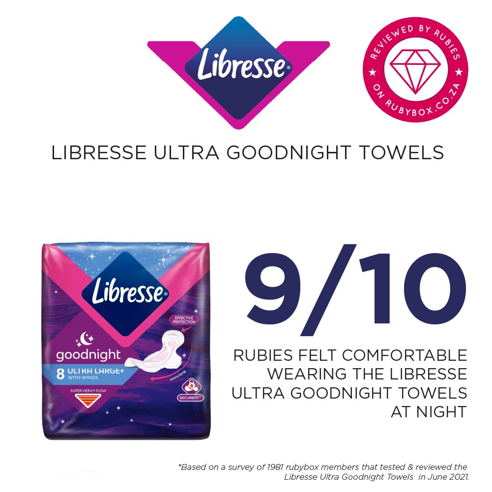 rubybox_beauty's tweet photo. Comfort is so important while on your period! Thanks to Libresse Ultra Goodnight Towels our rubies felt confident and protected all night long!💜
Not convinced, read more: https://t.co/7q0Pn0ygTR
#rubyboxLibresse #LibresseUltraPads #LiveFearless #Wombstories @Libresse_SA https://t.co/9SgQfM4plw