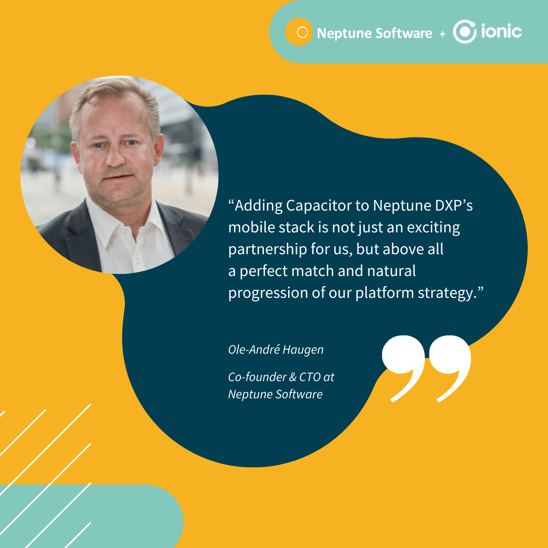NeptSoft's tweet photo. Our new #partnership with @Ionic, allows our customers to build #mobile, #desktop, and #web applications that are powered by #Capacitor, a leading cross-platform mobile solution built and maintained by Ionic. Read our CTO's perspective (@oahaugen) https://t.co/J8oWL1rq4f https://t.co/uFjNsjJ89W