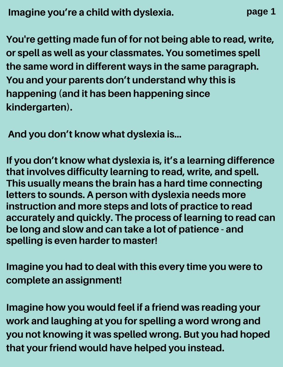 DyslexiaBC's tweet photo. Imagine if you're a child with dyslexia? A dx &amp; the help of a Dyslexia Specialist go a long way to help you understand what you need for accommodations and remediation...and to be a successful U! #DyslexiaAwarnessMonthBC #bcpoli #bced #AccessibilityBC @bcedplan @JenPalmaGlobal https://t.co/JpkFdIszdd