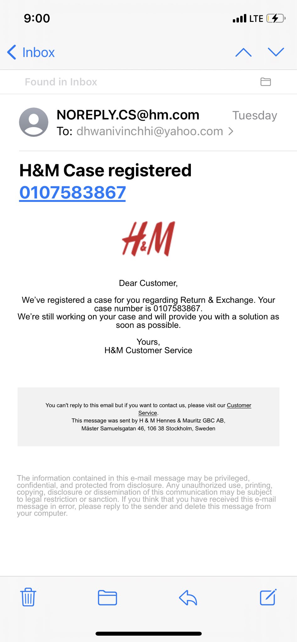 H&m delete account sale