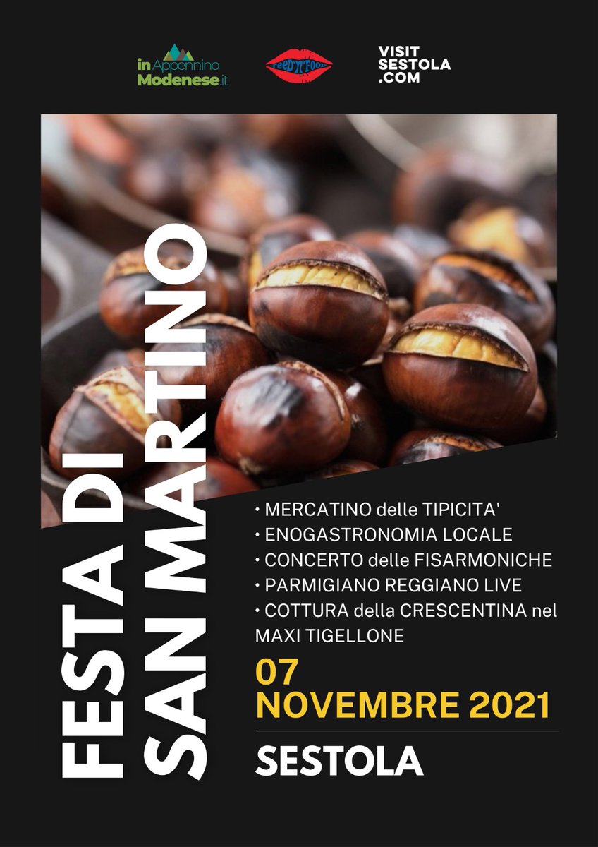 HotelTirolo's tweet photo. Festa di San Martino a #Sestola il prossimo 7 Novembre! 

Tipicità enogastronomiche, musica e tanto altro.

Noi ci saremo ;)

#VisitSestola
#HotelTiroloSestola 
@turismoER https://t.co/A6rKz0ggNM