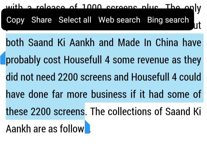 #2YearsofHousefull4 

#Housefull4 had clash with #SaandKiAankh & #MadeInChina . These were very small films, but these films occupied around 2200 screens. Had #Housefull4 got some of those screens, could have done better.

(5/6)