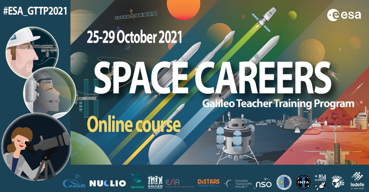 galileoteachers's tweet photo. 🛰ESA/GTTP 2021 has started! We welcome everyone who will join us!
#ESA_GTTP2021 @esa_cesar_es @galileoteachers @nuclio_pt @IAC_Astrofisica @faulkestel @SchoolsObs @intaespana #PETeR #CosmoLAB @esia_eu @OurSpace_Future #DiSTARS @isdefe_ @esa_es https://t.co/a2kYh3eFC6