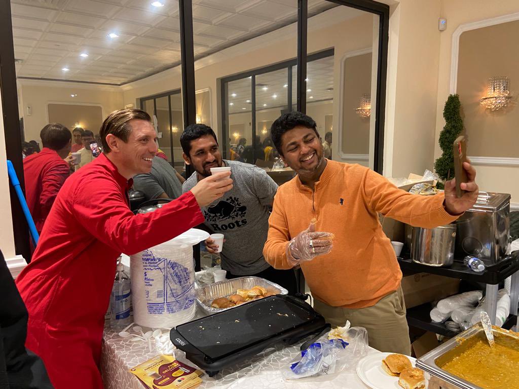 patrickbrownont's tweet photo. Spoke at the @VrajCanada Garba in Mississauga this evening. Kudos to the organizers for creating a safe fully vaccinated environment for their event with contract tracing in place. A sign we are getting back to normal. Wonderful to see so many Gujarati friends tonight! https://t.co/V5SMjmAk3R