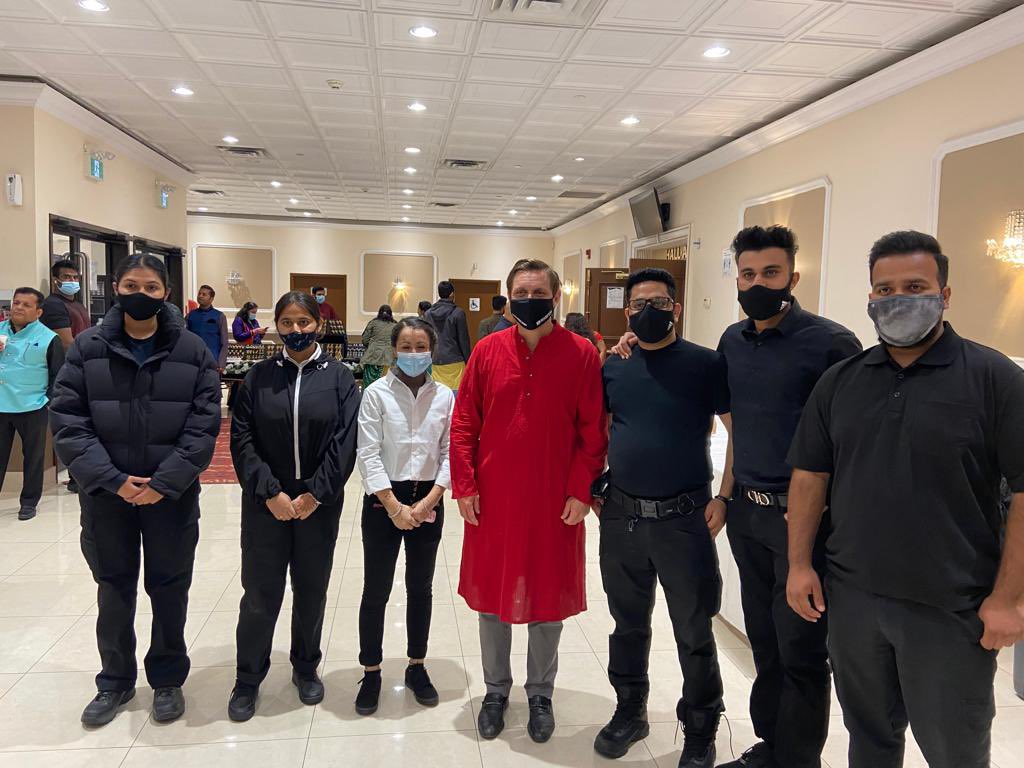patrickbrownont's tweet photo. Spoke at the @VrajCanada Garba in Mississauga this evening. Kudos to the organizers for creating a safe fully vaccinated environment for their event with contract tracing in place. A sign we are getting back to normal. Wonderful to see so many Gujarati friends tonight! https://t.co/V5SMjmAk3R