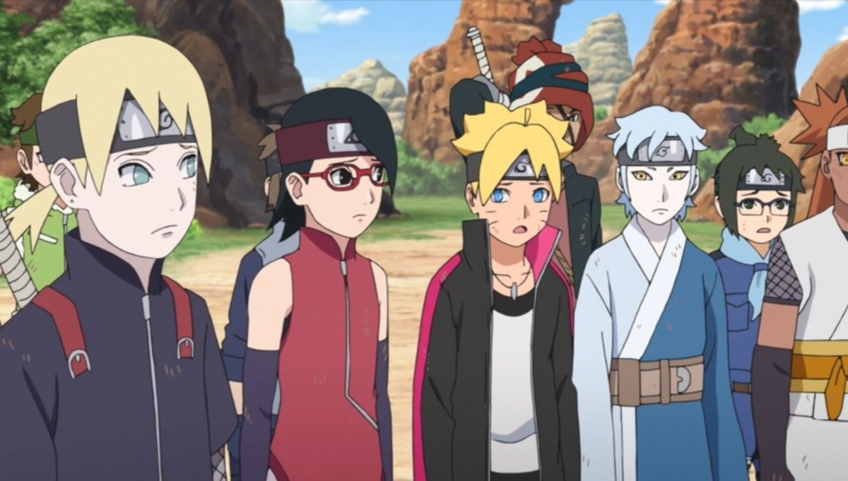 konohamitsu's tweet photo. Cute team 7 moments from today's episode 
#BORUTO https://t.co/l9mv8oGfQW