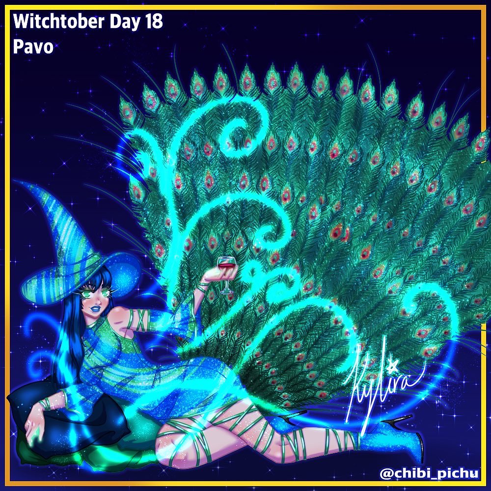 chibi_pichu's tweet photo. Witchtober Day 18: Pavo 

#AnimeArt #witchtober2021 https://t.co/X3SkY8JNRp