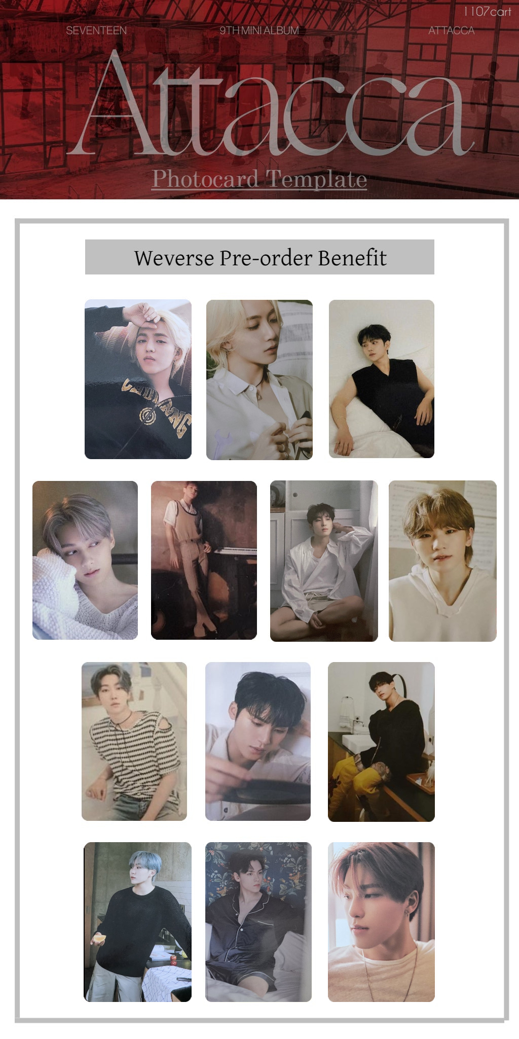 SEVENTEEN セブチ ジョンハン attacca weverse特典 SEVENTEEN Weverse