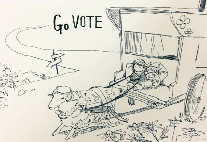 どの道を行くかは私たちが決めます。
#govote 