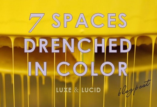 The latest Luxe &amp; Lucid blog post will leave you drenched! #colorfulrooms #interiordesign #designinspo #luxeandlucid  luxeandlucidblog.com/7-spaces-drenc…