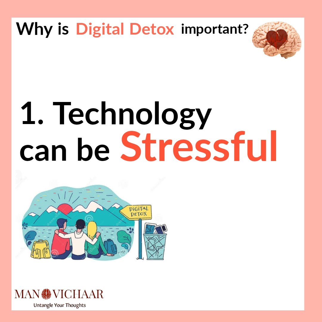 manovichaar_'s tweet photo. Taking Break from technology is also important, it is important to breathe in the physical world and learn new things as well. Here are some reasons why Digital Detox is important. 

#MentalHealthMatters #Mentalhealth #mindspeakers2021 

@fortis_mhbs @dr_samirparikh https://t.co/OEv144d6QX