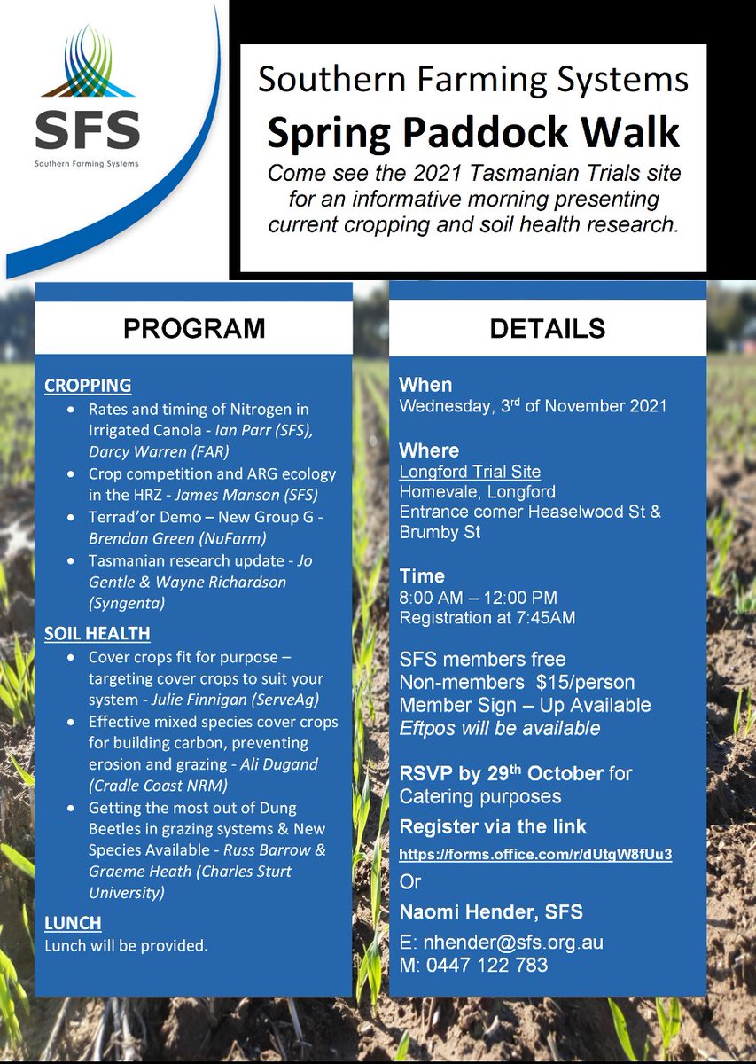 SfsJill's tweet photo. SFS Spring Paddock Walk in LONGFORD, Tas on NOVEMBER 3RD, register now, don't miss out!!
https://t.co/eTB3ayIfi2 https://t.co/POnK3jORzO