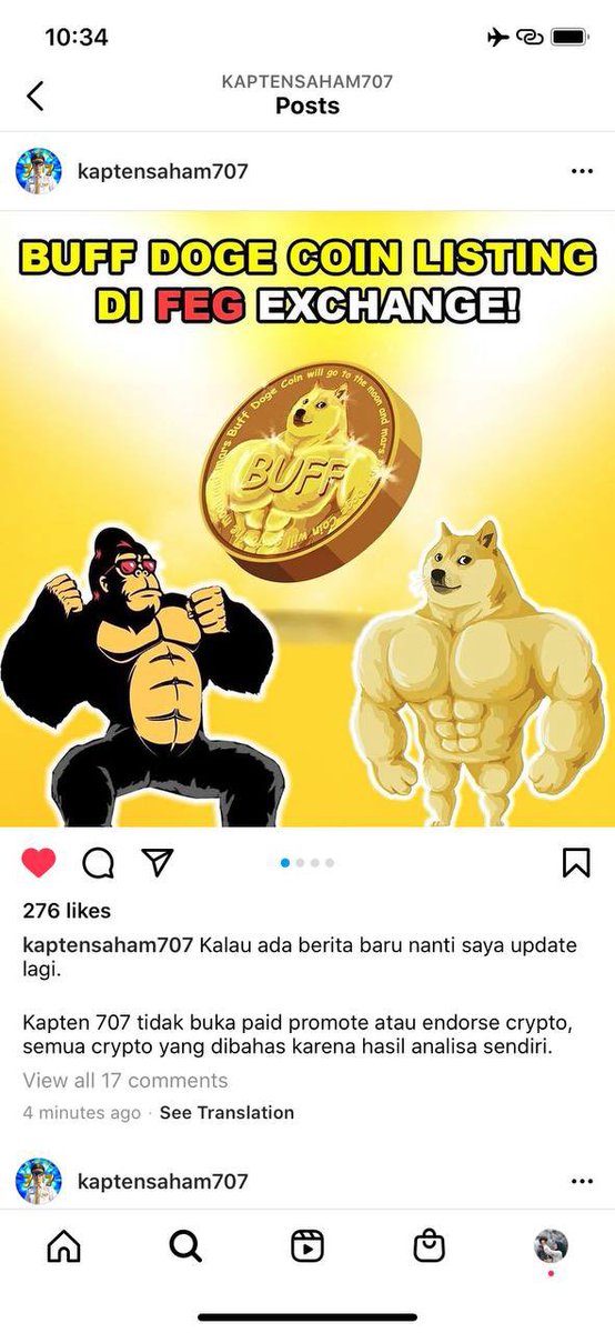 CryptoKojima's tweet photo. Thank you Kap @kaptencrypto707 , my pleasure you can join us with #BUFFDOGECOINARMY
#BuffDogeCoin to the moon !!!
#Dogeprotector #dogecoin https://t.co/qSsyheROR4