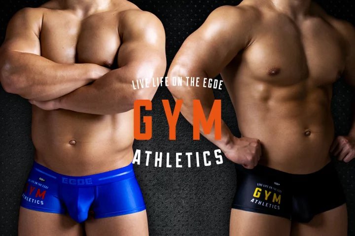 GYMロゴがトレーニーに人気なスーパーローライズ ボクサーパンツ