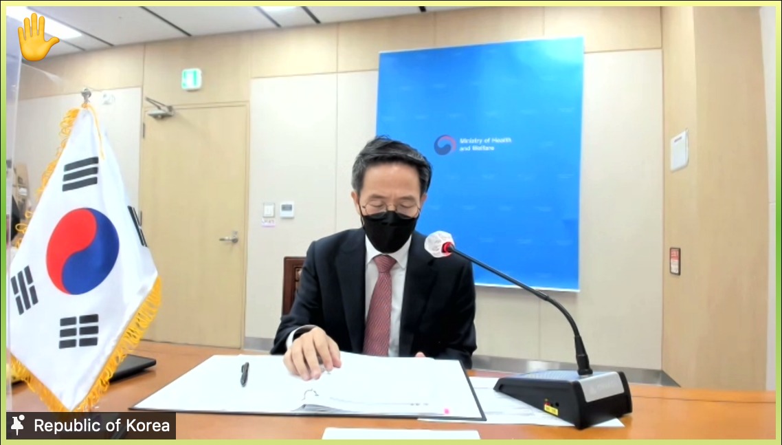 IPSFAPRO's tweet photo. #SOUTHKOREA 🇰🇷 stated that a long-term investment on Universal Health Care should be a priority as this will address health issues, especially of the vulnerable population's access to quality healthcare. @WHOWPRO
#RCM72
#WHOWPRO
#IPSFAPRO
#IPSForg https://t.co/JKTSy7fvMl
