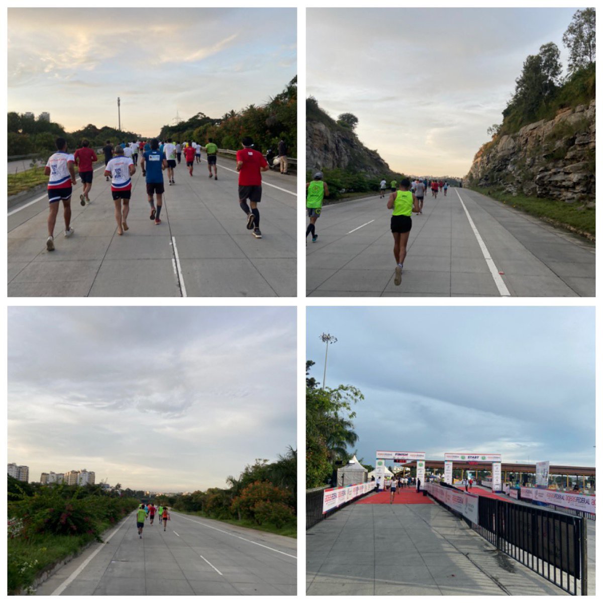 AnandHubber's tweet photo. Yesterday's 10k run in 54:46 mins🏃‍♂️

A running event in Bangalore after 595 days❤️

1000+ runners at NICE Road made it memorable

Getting up before 4 am after disturbed sleep, turning up @ 5 for warm up &amp; starting run @ 6 and breakfast with fellow runners are all back

#wellness https://t.co/iDRiIRY3WL