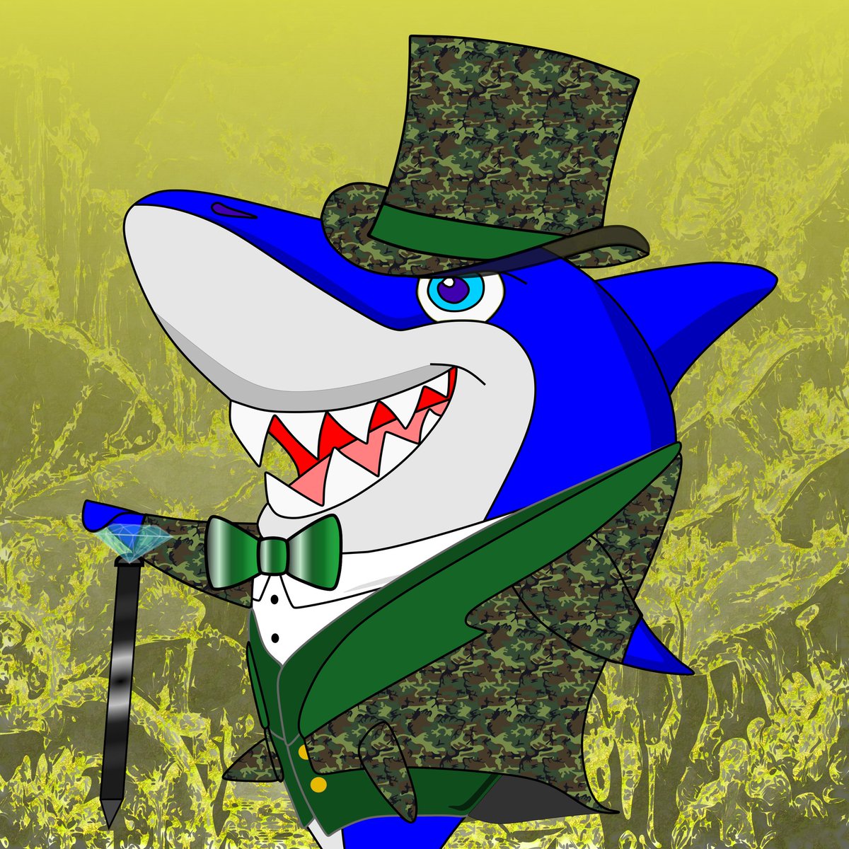 SharkyNFT's tweet photo. 💥MUST HAVE💥
Sharky #050 Class-Megalodon sporting a sick camo suit

@SharkyNFT

https://t.co/ONm2pXM0SY

#nft #nfts #nftart #nftartist #nftcollector #nftcollectors #nftcommunity #nftthailand #nftdrop #nftdrops #nftgiveaway #nftproject #nftlaunch #openseanft https://t.co/8Yna7QgsU9