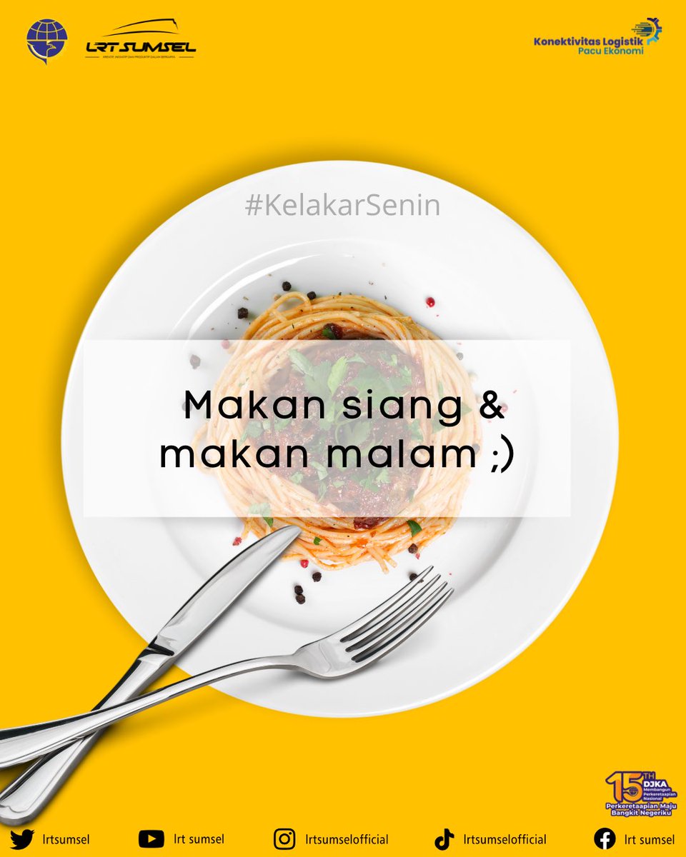 LrtSumsel's tweet photo. #LRTizen jangan lupa makan yah 😉udah admin ingetin loh jangan bilang ngga ada yang ingetin makan yah 😋 https://t.co/vyVYdBUKRL