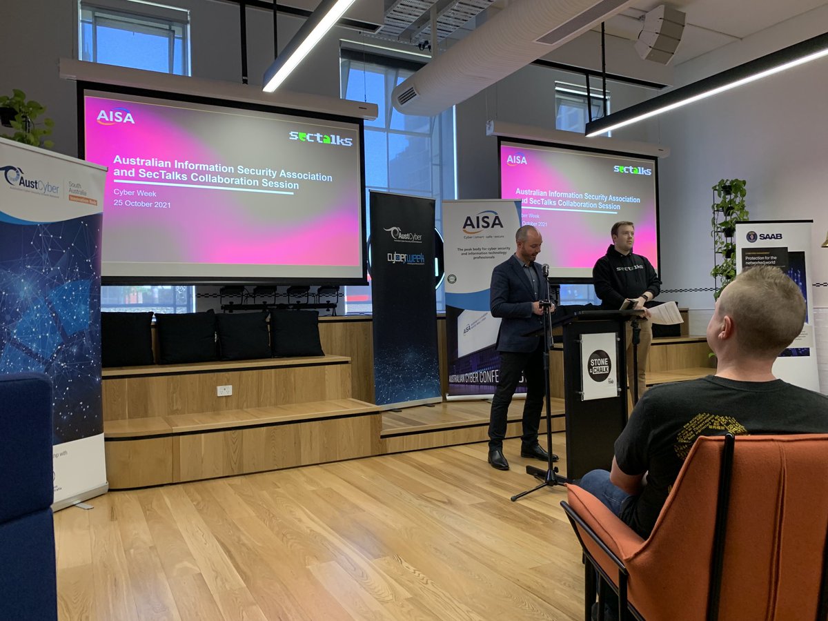 danielkiley's tweet photo. Kicking off #CyberWeek with AISA/SecTalks event at Lot Fourteen https://t.co/lw9nV4xhLw