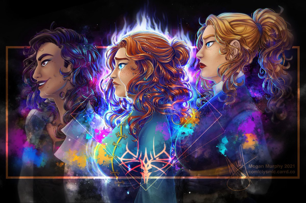 comiclysmic's tweet photo. The One Who is Three - Shallan, Veil, and Radiant from The Stormlight Archive 

✒️Made in ClipStudio Paint on iPad https://t.co/Zt3CfgVlYo