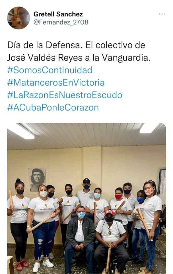 SchirrmannR's tweet photo. #Cuba Promotora de la violencia y cómplice. #RepresorID Gretell Sanchez Perfil en Twitter @Fernandez_2708 Directora de Capital Humano Empresa Industrial Ferroviaria José Valdés Reyes. #Matanzas Ustedes intimidan, nosotros Trabajamos para el futuro. Donde habrá Justicia. #DDHH https://t.co/8AZfteJyrv