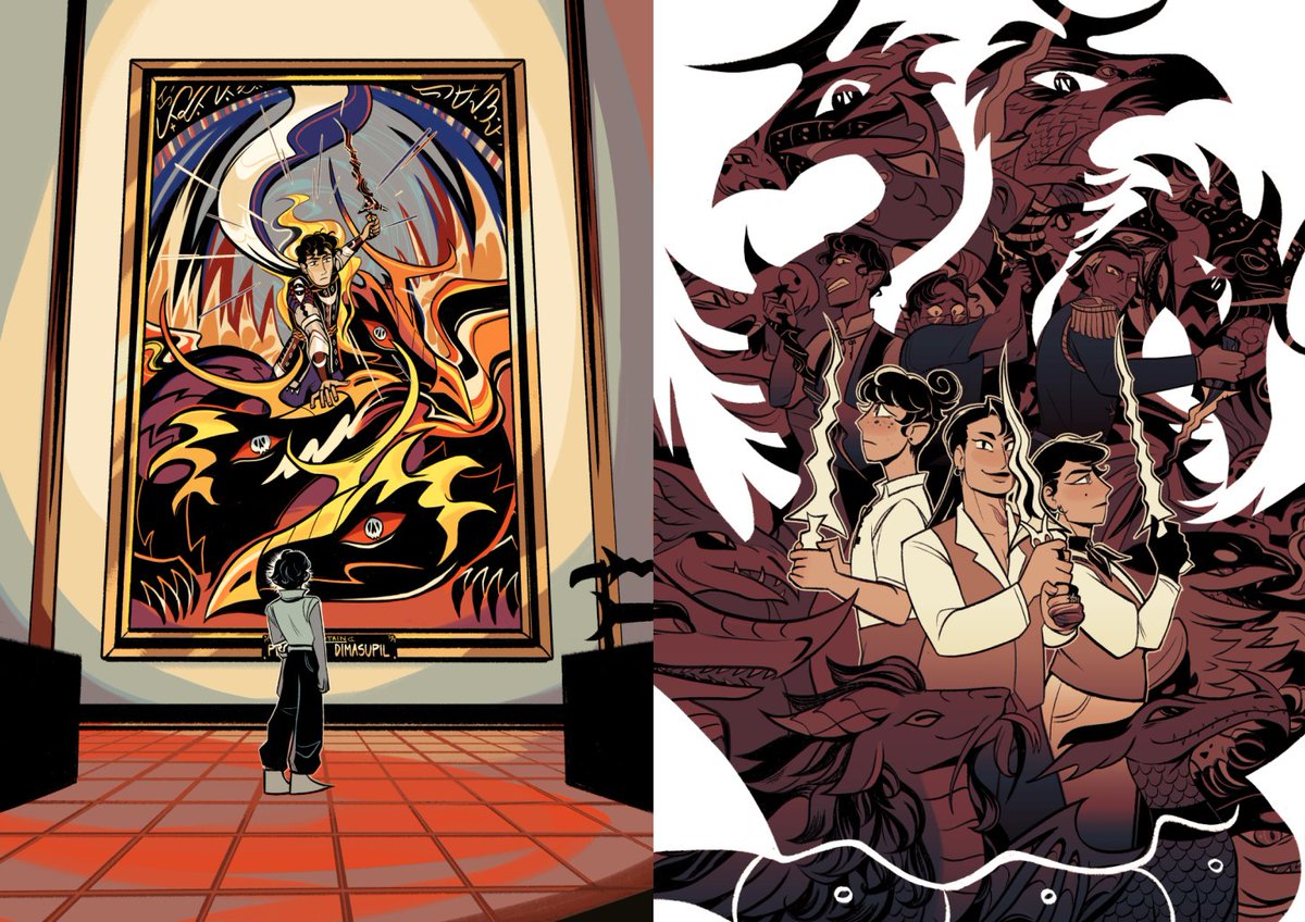 DW HTTYD but Filipino &amp; Lesbian &amp; Trans/NB

Three friends. All their lives, they followed their exalted dragon tamer fathers. But when their dreams start to kill, the only way to happiness-to create themselves-is to burn down their fathers' legacies.
#DVPit #GN #YA #LGBT #POC #F 