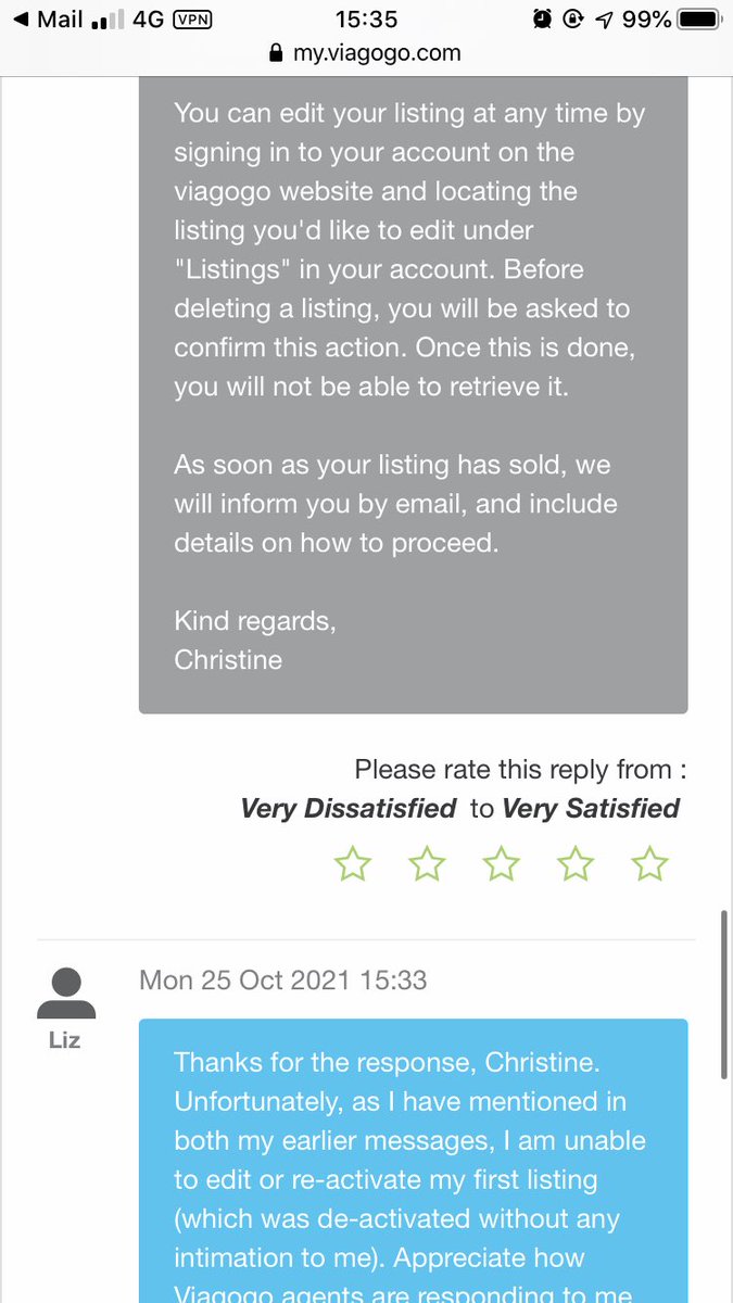 gfgbeauty's tweet photo. Twitter folks 2/2 of my communications with @viagogo support for the issues I’ve had. I need advice on what I can do to not lose my money. Any1 had similar experiences, please do share if anything that can help! #viagogo #customersupport https://t.co/wKpmPLGmIC