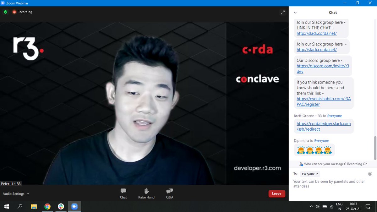 manavmodi_'s tweet photo. Peter Li briefing us about corda use cases! Looking forward to the ways it can be used #R3DevWeek https://t.co/CtL5vYep6t